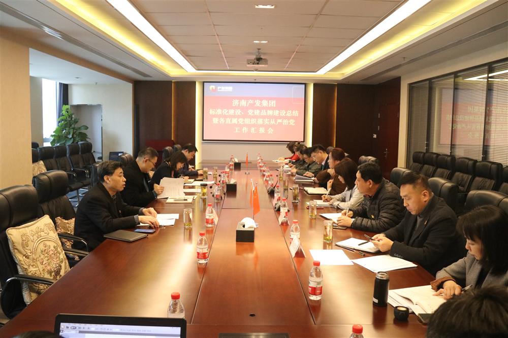 集團黨委召開黨組織標準化建設(shè)、 黨建品牌建設(shè)活動總結(jié)暨各直屬黨組織落實從嚴治黨工作匯報會議